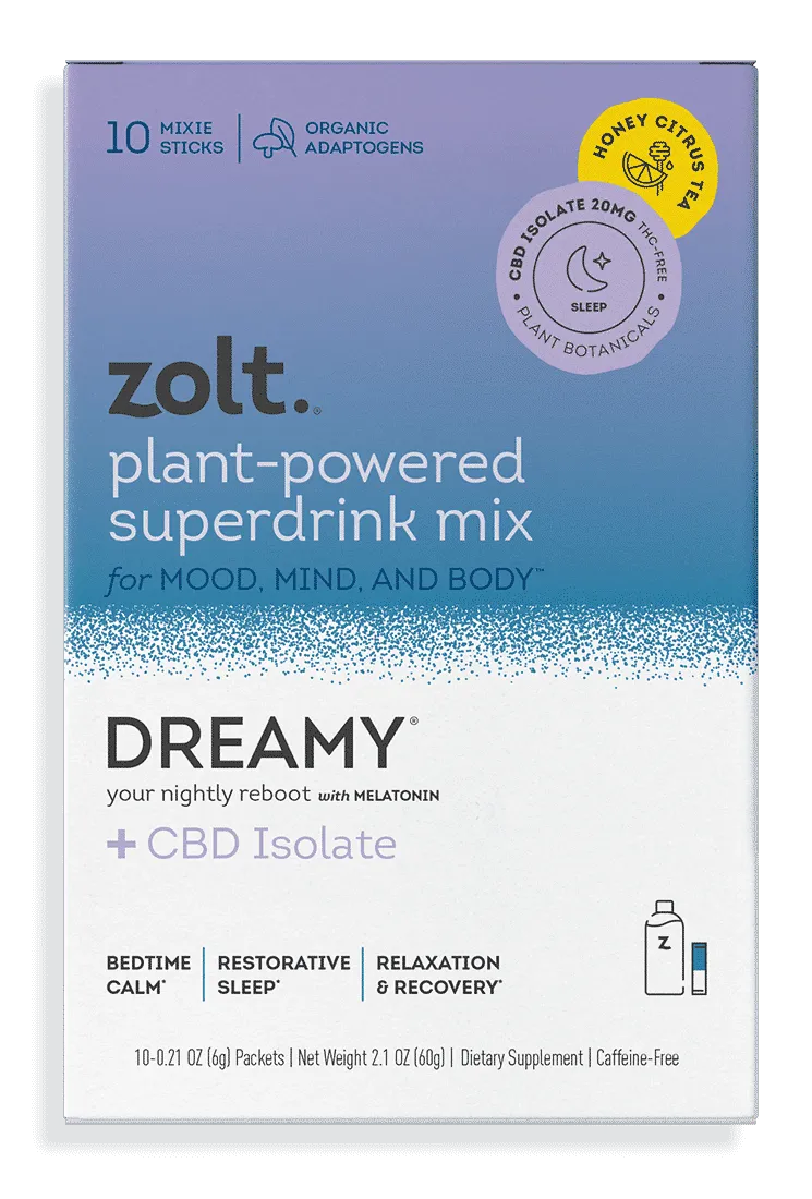 Zolt CBD sleep drink mix sachets